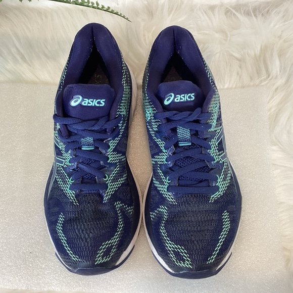 ASICS GEL NIMBUS GUIDANCE LINE 20 RUNNING SHOES NAVY TEAL SZ 6.5 - Picture 2 of 7